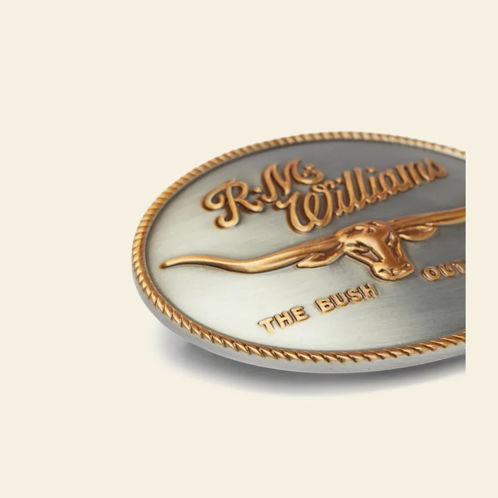 RM Williams Logo Belt Buckle