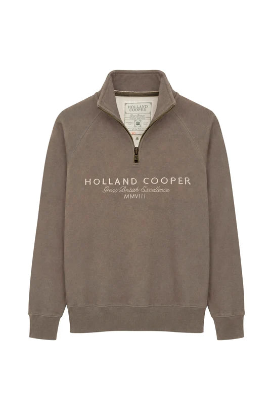 Holland Cooper Sporting Goods Zip Henley