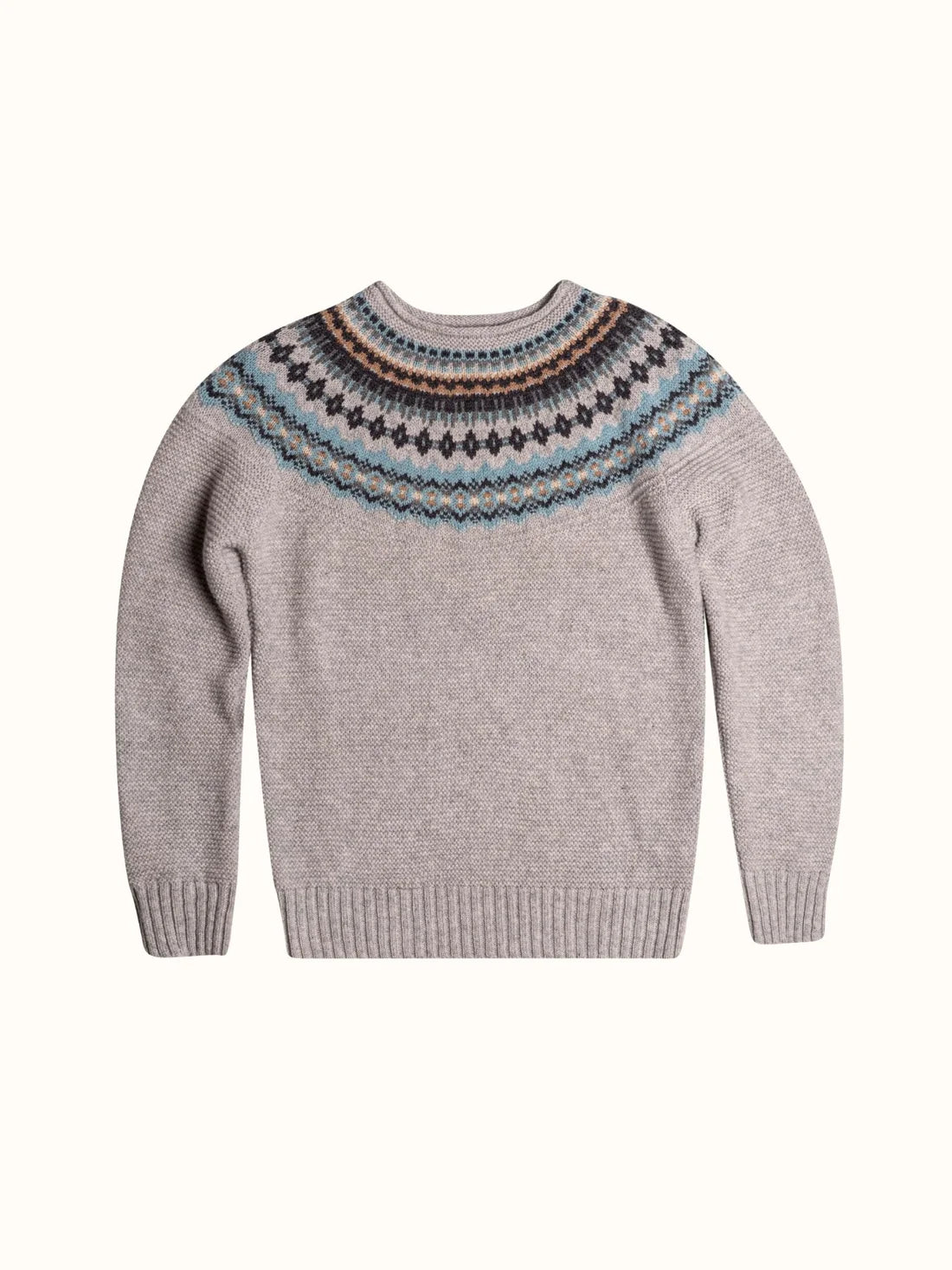 Eribe Stoneybrek Fairisle Yolk Merino Wool Sweater
