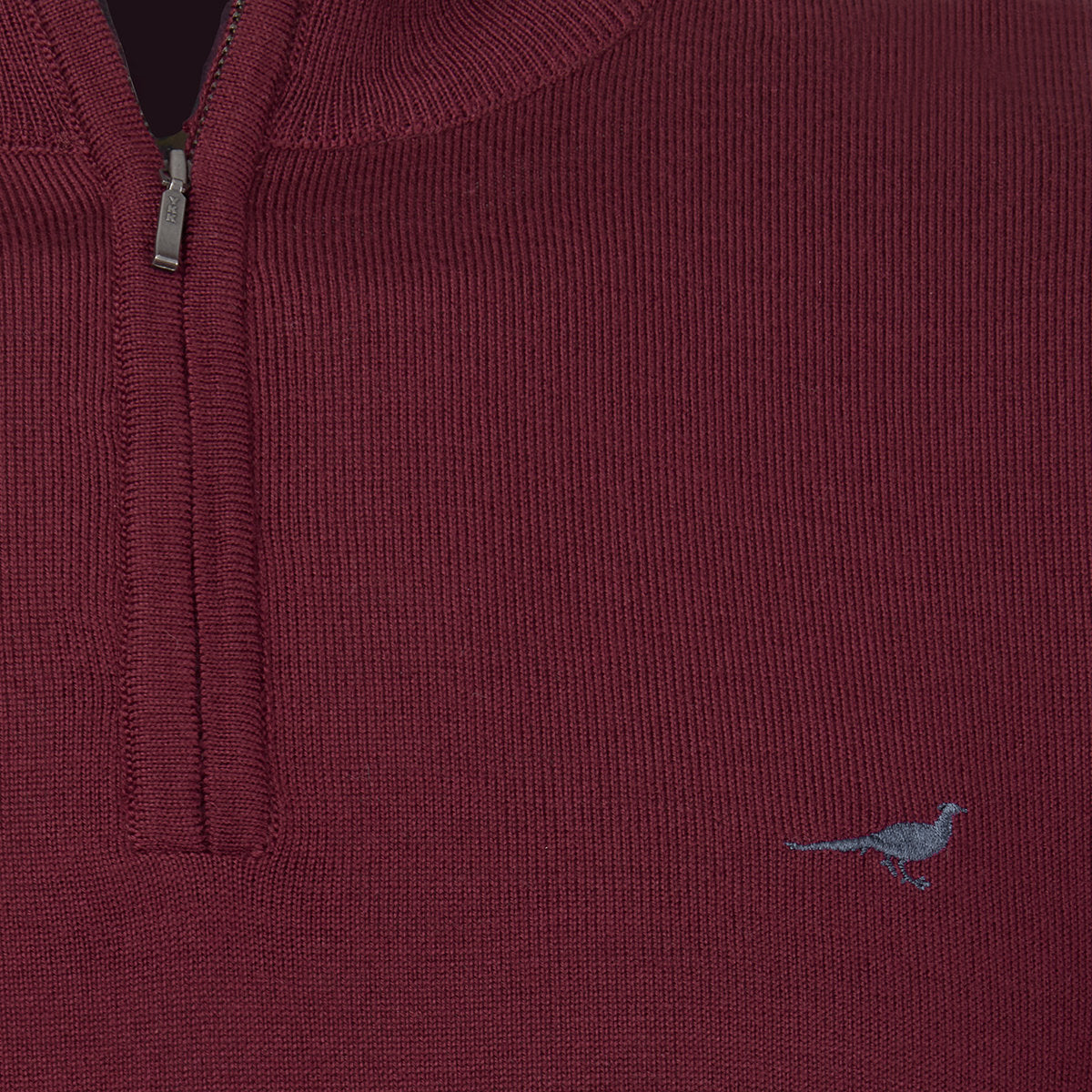 Laksen Norfolk Zip-neck Merino Sweater
