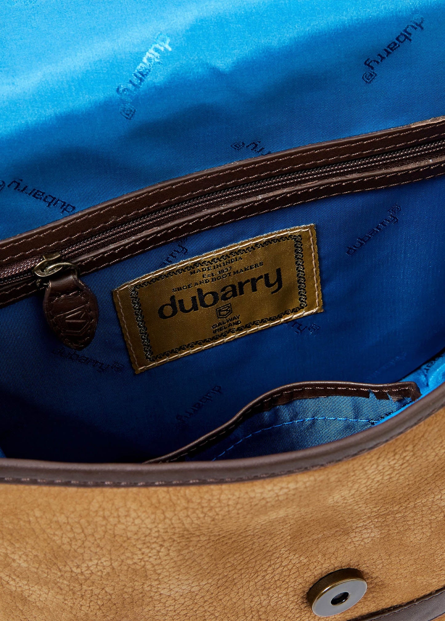 Dubarry Clara Leather Saddle Bag - Brown
