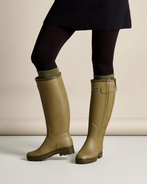 Le Chameau Women's Chasseur Leather Lined Wellington Boot