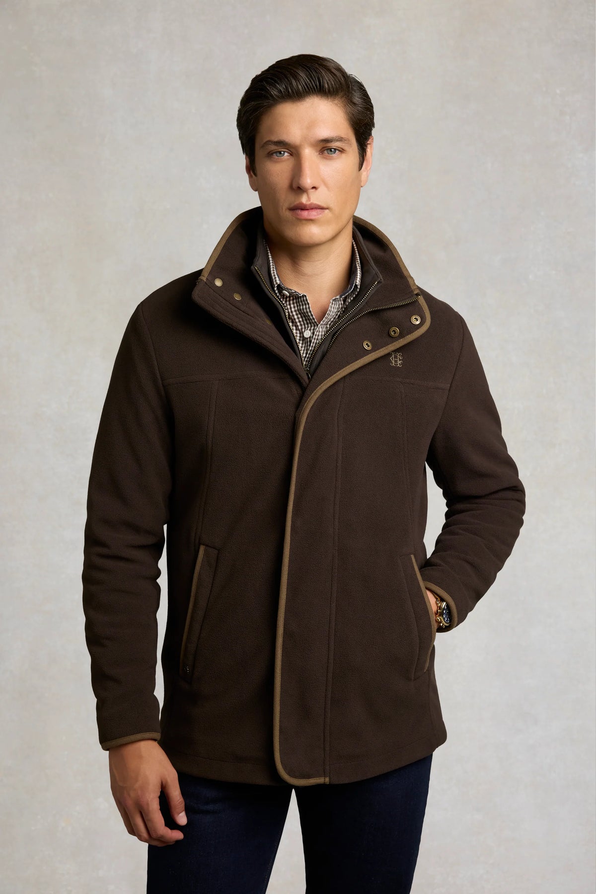 Holland Cooper Mens Fleece Field Jacket