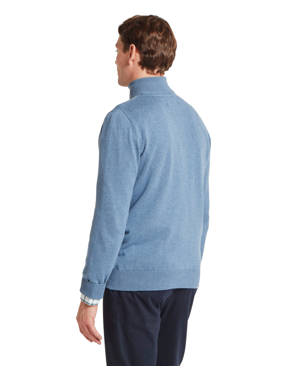 Schoffel Calton Cotton Cashmere Quarter Zip Jumper