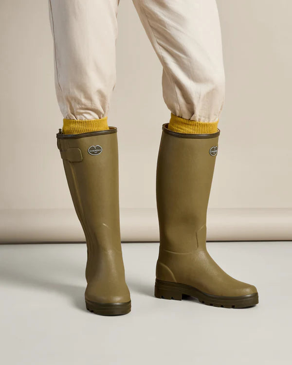 Le Chameau Men's Chasseur Leather Lined Wellington Boot