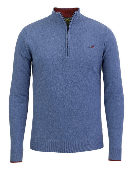 Brompton Zip Neck Loch Blue