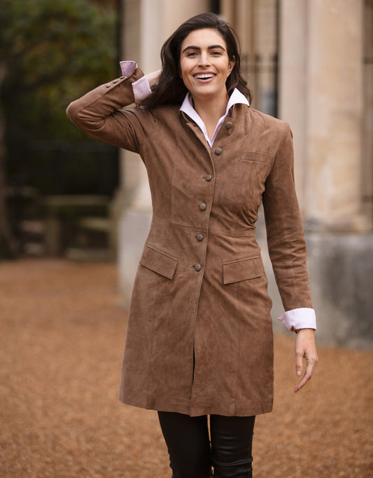 Anna Lascata Long Suede Coat