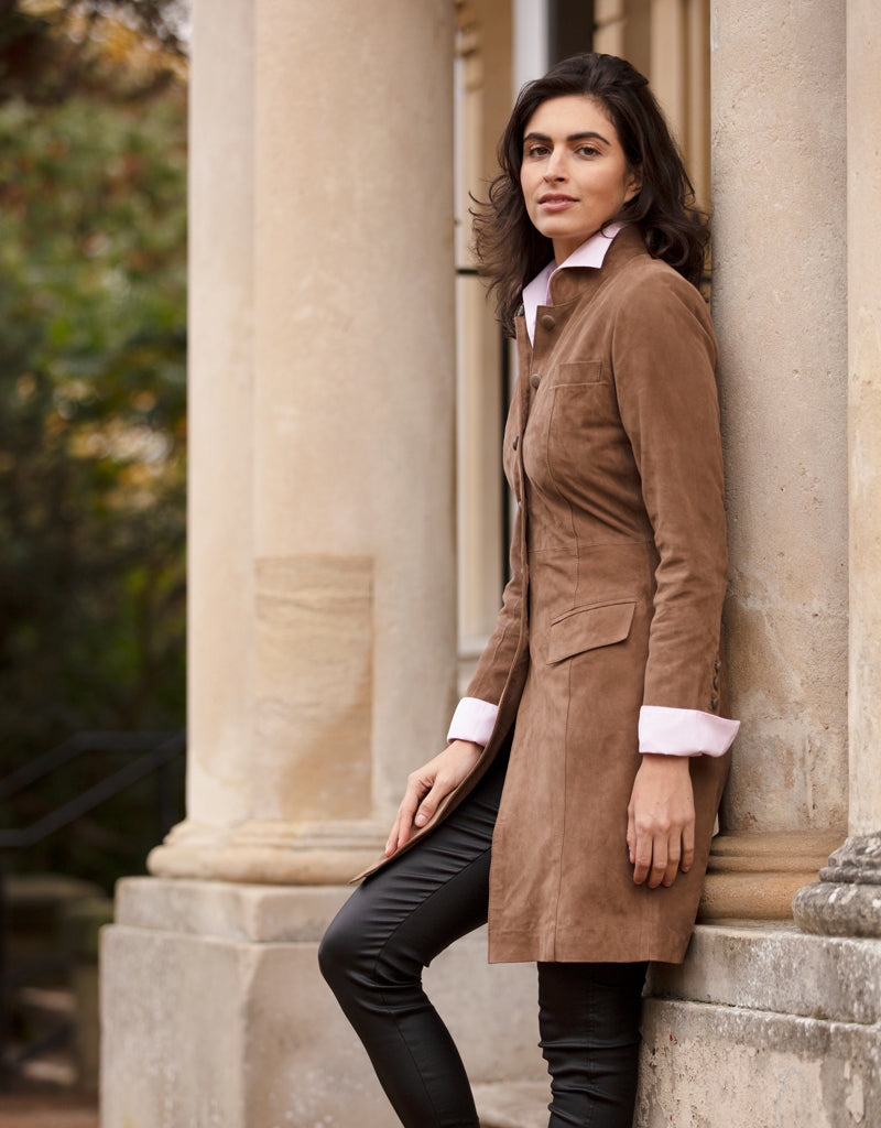 Anna Lascata Long Suede Coat
