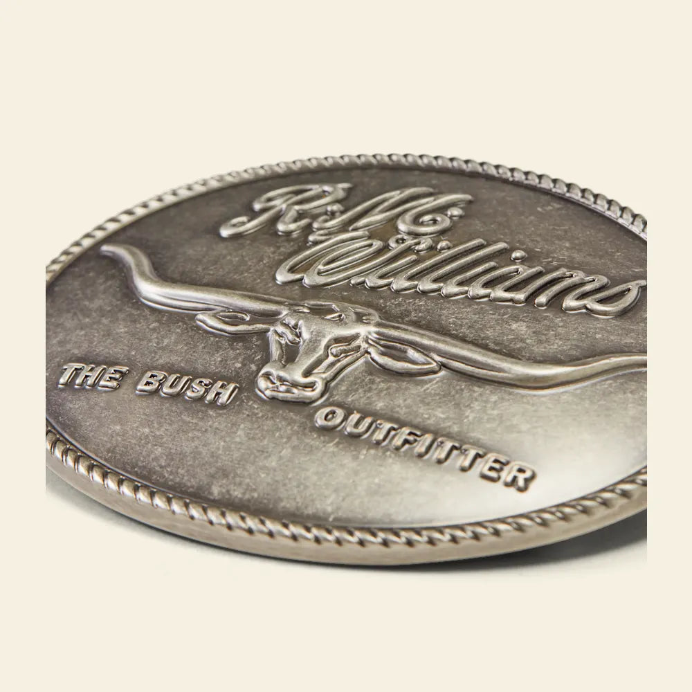RM Williams Logo Belt Buckle