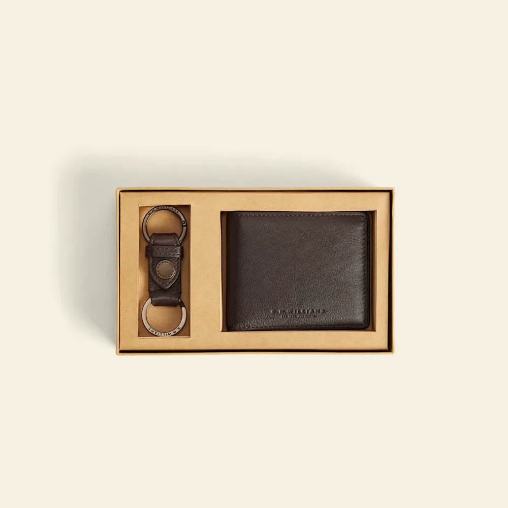 RM Williams Wallet and Keyring Gift Set