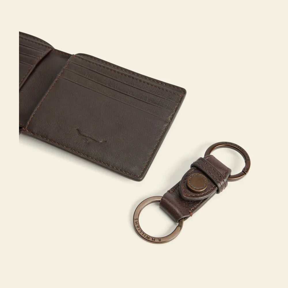 RM Williams Wallet and Keyring Gift Set