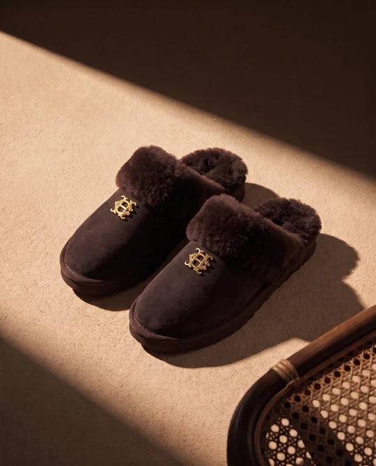 Holland Cooper Classic Shearling Slipper