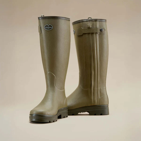 Le Chameau Men's Chasseur Leather Lined Wellington Boot