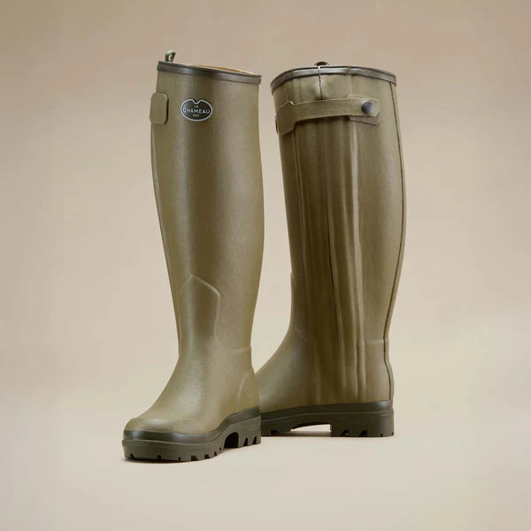 Le Chameau Women's Chasseur Leather Lined Wellington Boot