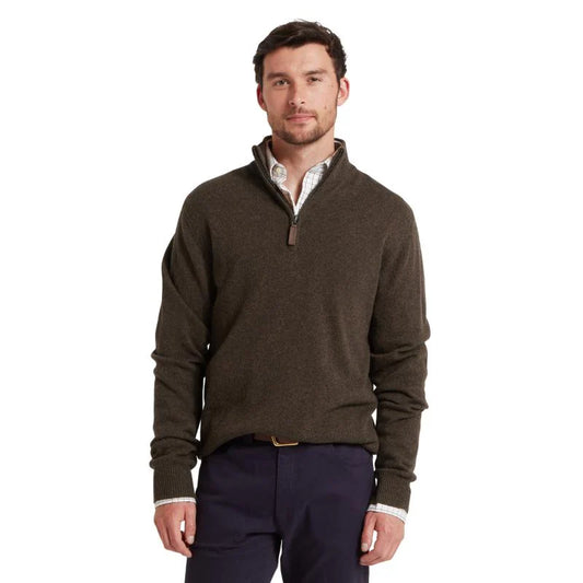 Schoffel Lewis Lambswool 1/4 Zip Jumper