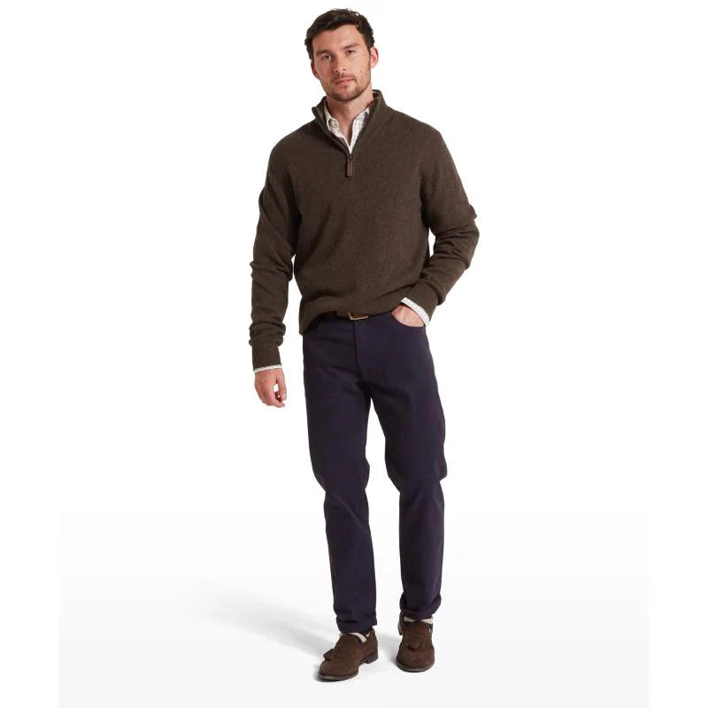 Schoffel Lewis Lambswool 1/4 Zip Jumper