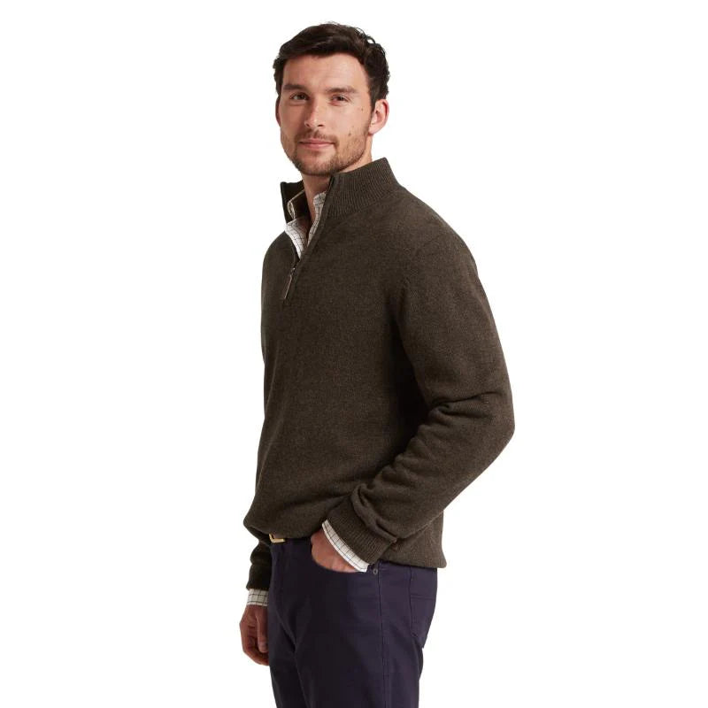 Schoffel Lewis Lambswool 1/4 Zip Jumper