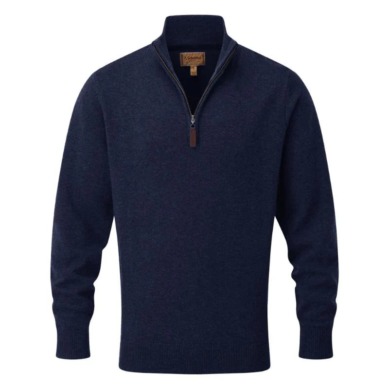Schoffel Lewis Lambswool 1/4 Zip Jumper