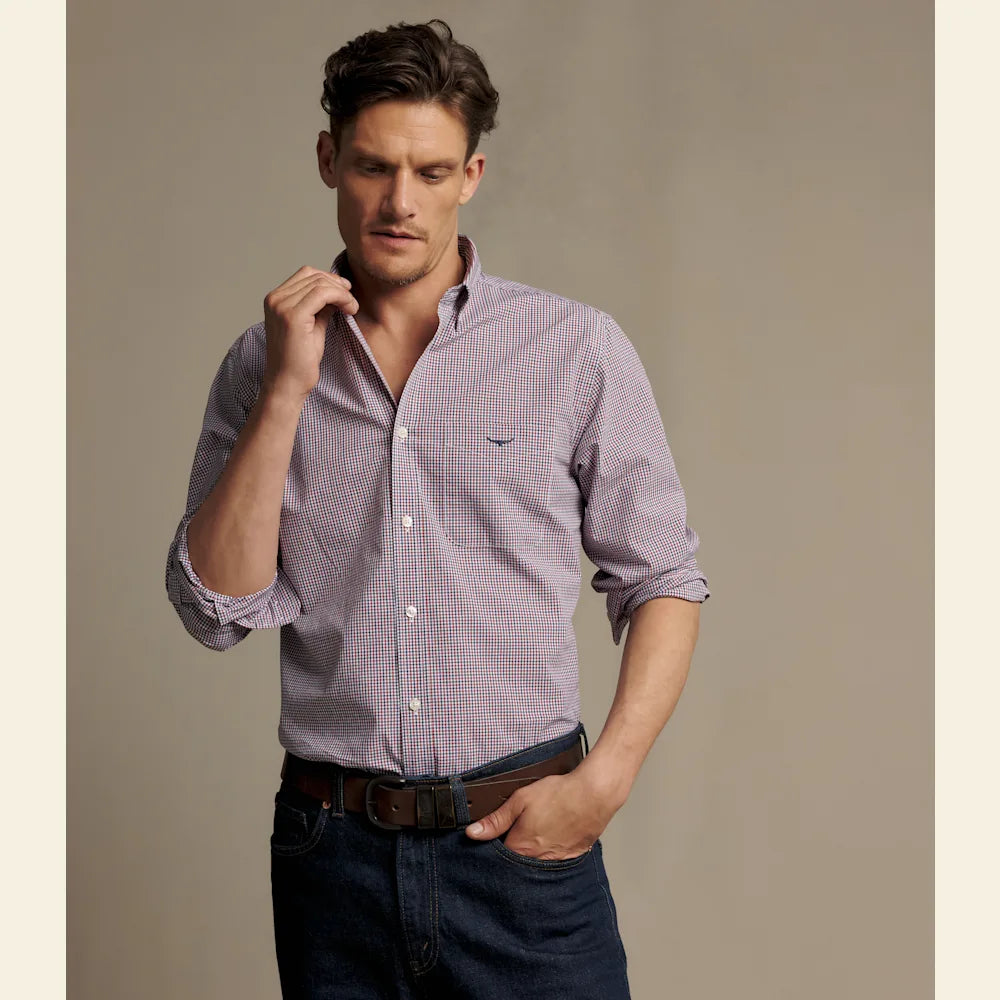 RM Williams Whyalla Poplin Check Shirt