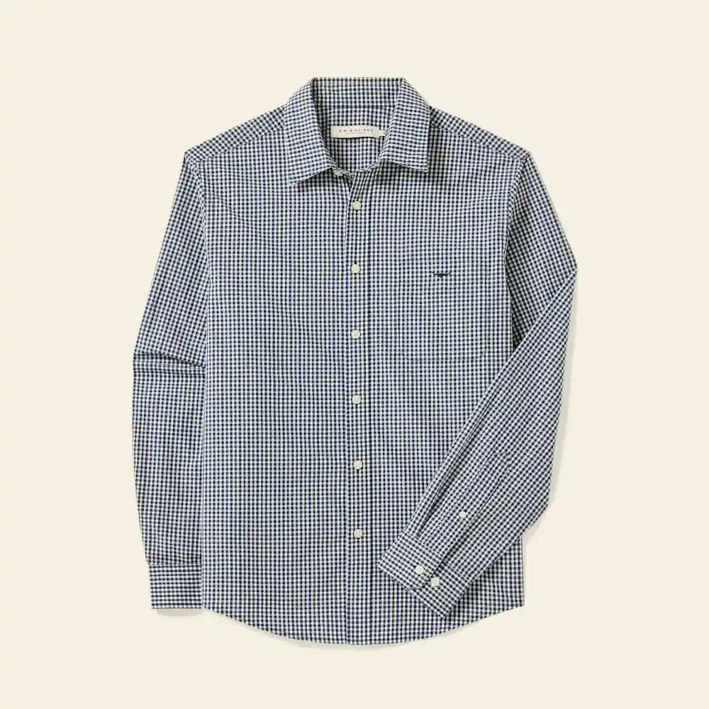 RM Williams Auburn Poplin Check Shirt