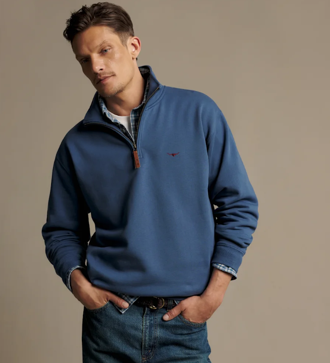 RM Williams Mulyungarie Quarter-Zip Sweatshirt