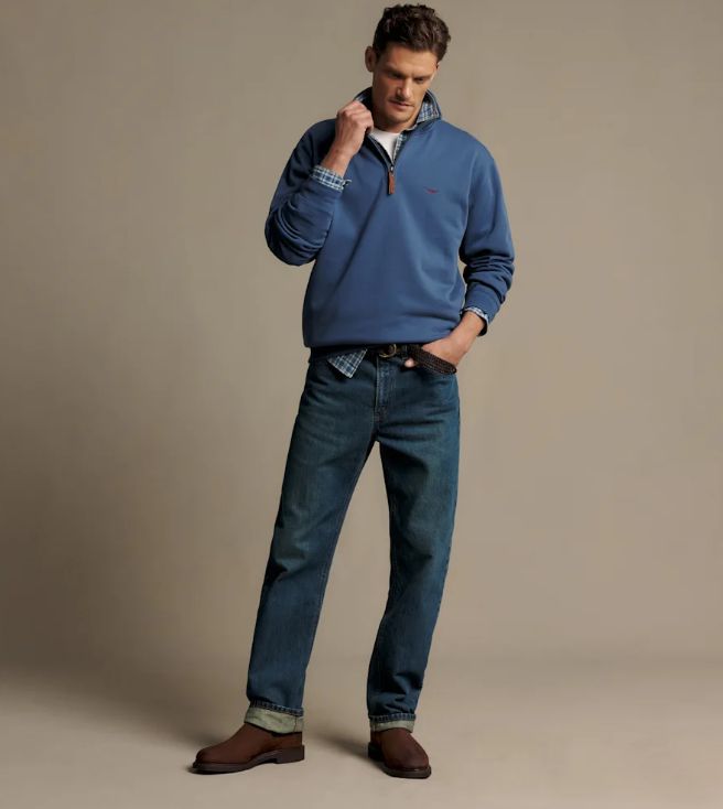 RM Williams Mulyungarie Quarter-Zip Sweatshirt