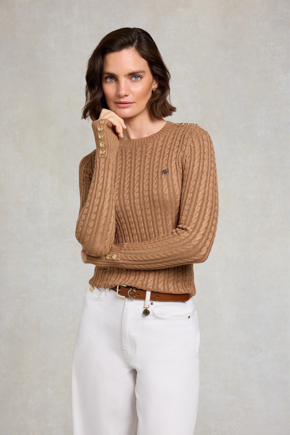 Holland Cooper Seattle Cable Crew Knit