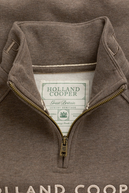 Holland Cooper Sporting Goods Zip Henley