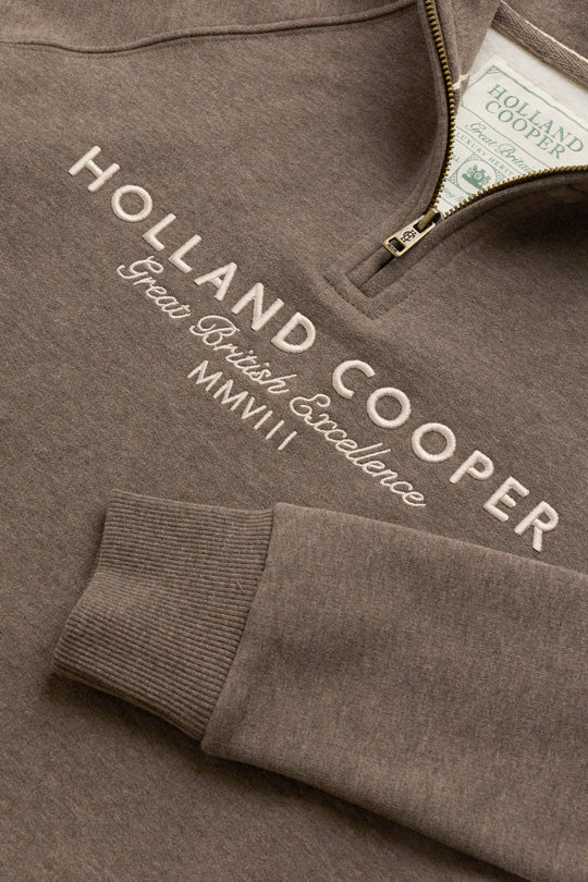 Holland Cooper Sporting Goods Zip Henley