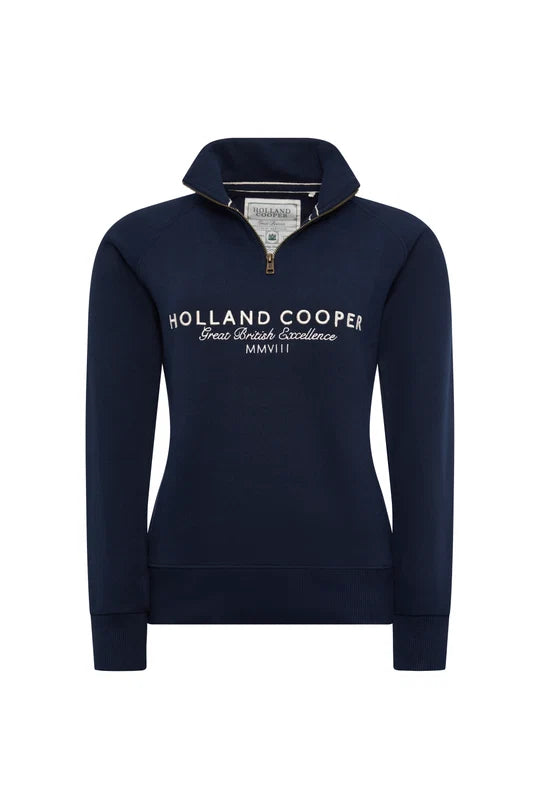 Holland Cooper Sporting Goods Zip Henley
