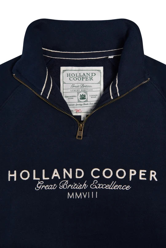 Holland Cooper Sporting Goods Zip Henley