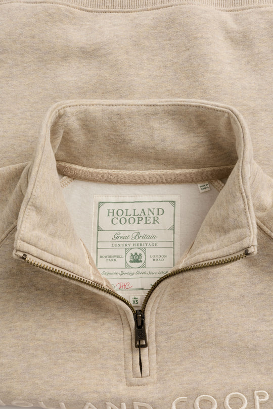 Holland Cooper Sporting Goods Zip Henley
