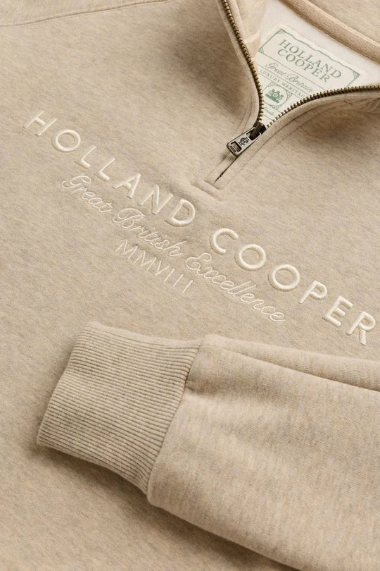 Holland Cooper Sporting Goods Zip Henley