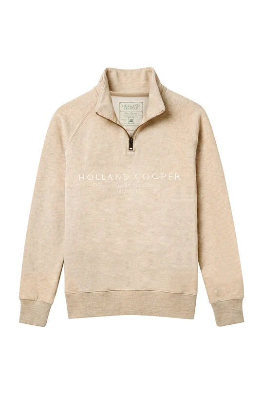 Holland Cooper Sporting Goods Zip Henley