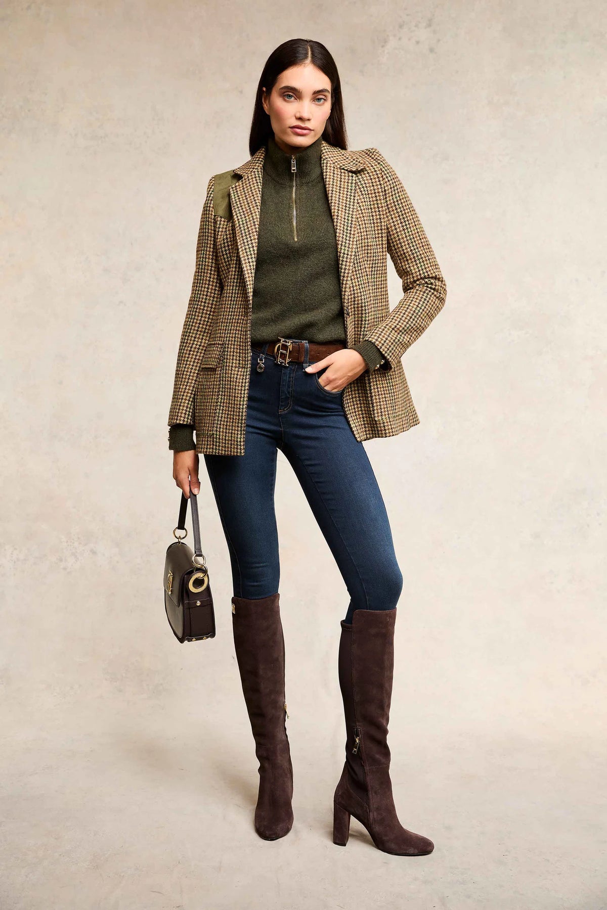 Holland Cooper Tori Quarter Zip Knit