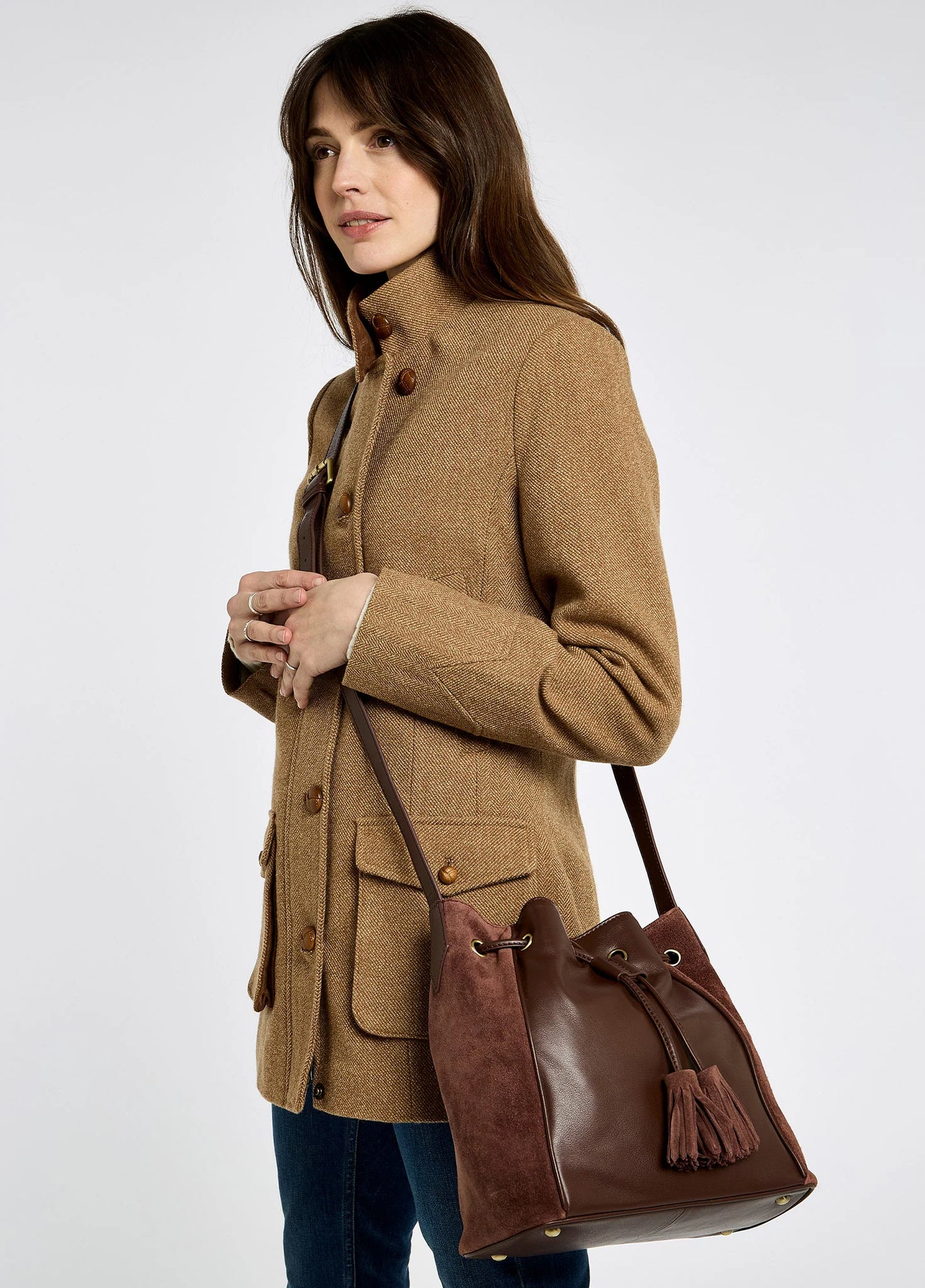 Dubarry Doonbeg Cross-Body Bucket Bag
