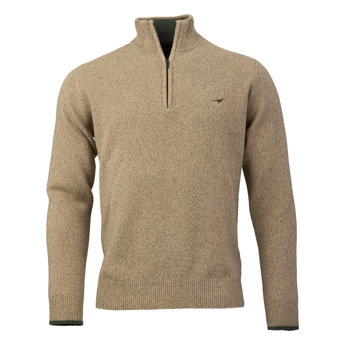 Laksen Brompton Zip-neck Lambswool Sweater