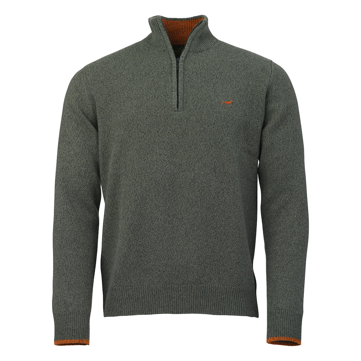 Laksen Brompton Zip-neck Lambswool Sweater