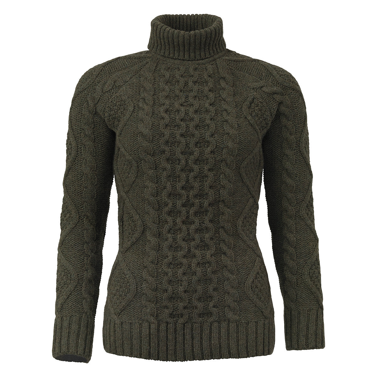Laksen Knightsbridge Cableknit Roll Neck