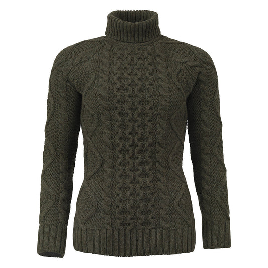 Laksen Knightsbridge Cableknit Roll Neck