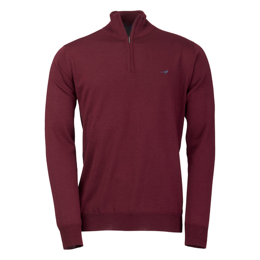 Laksen Norfolk Zip-neck Merino Sweater