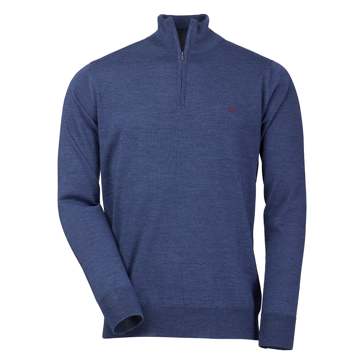Laksen Norfolk Zip-neck Merino Sweater