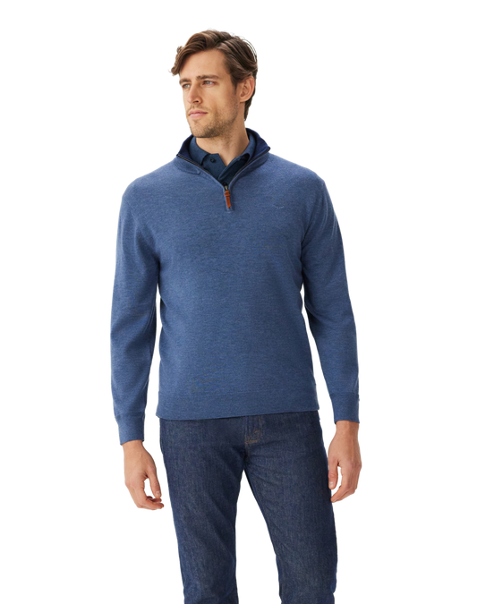 R M Williams Ernest 1/4 Zip Merino Knit