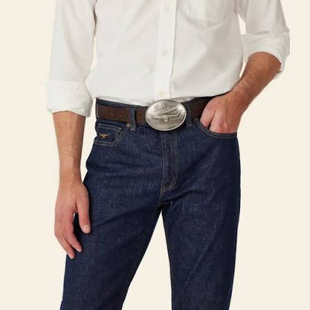 RM Williams Logo Belt Buckle