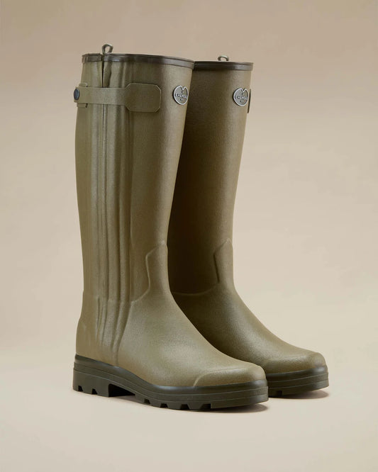 Le Chameau Men's Chasseur Leather Lined Wellington Boot