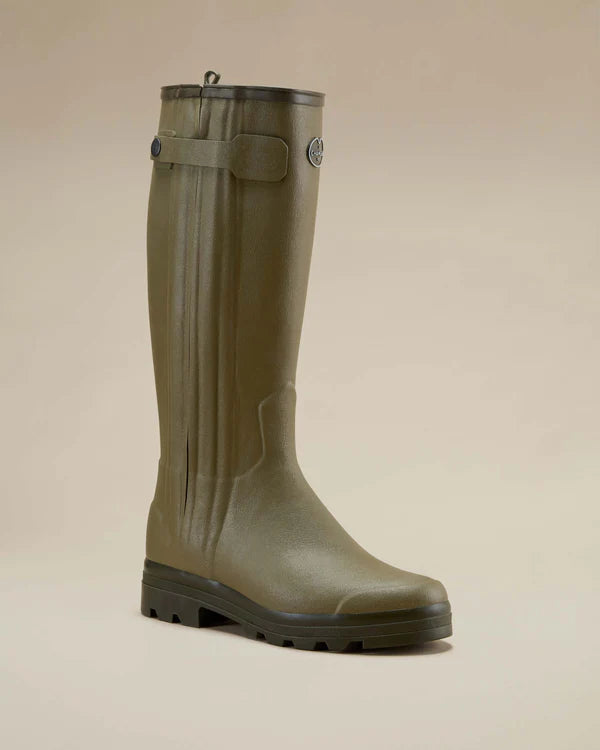 Le Chameau Men's Chasseur Leather Lined Wellington Boot