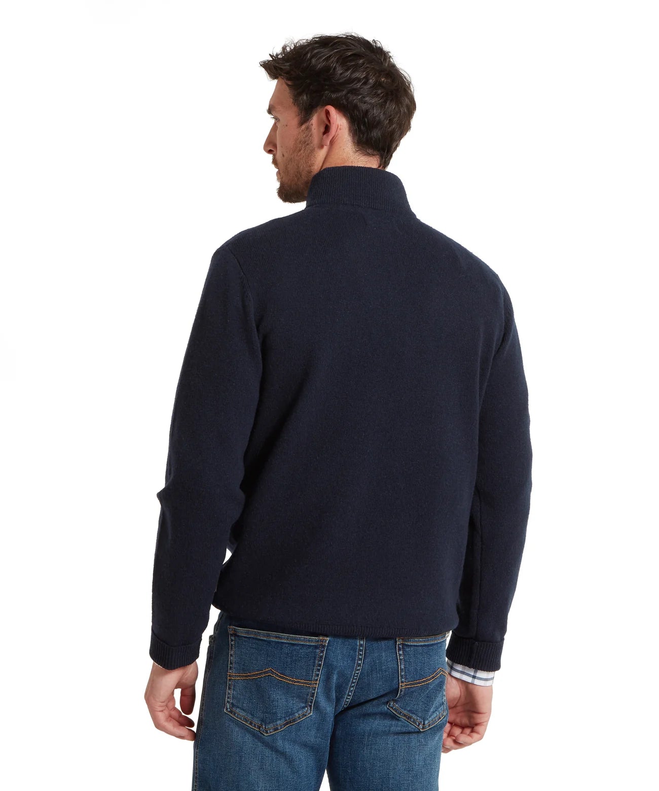 Schoffel Calton Cotton Cashmere Quarter Zip Jumper