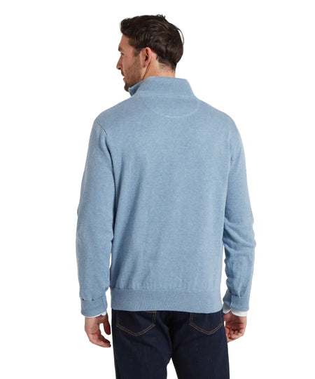 Schoffel Porthmeor Pima Cotton Quarter Zip Jumper