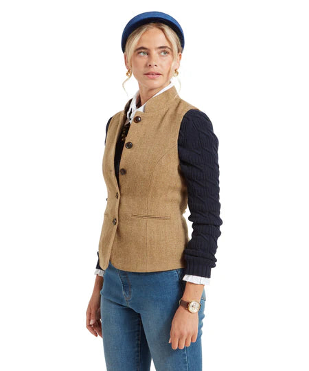 Schoffel Millport Tweed Nehru Waistcoat