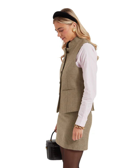 Schoffel Millport Tweed Nehru Waistcoat